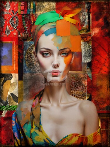 Arte digital titulada "Lana Ray" por Nidigicrea, Obra de arte original, Collages digitales