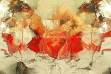 「M_Red #1」というタイトルの写真撮影 Nigamiによって, オリジナルのアートワーク, 操作する