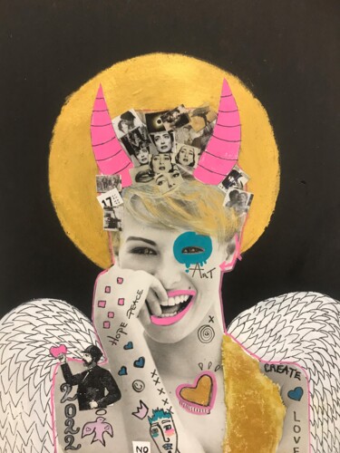 Collages titled "No Angel, No Devil" by Nikv, Original Artwork, Collages