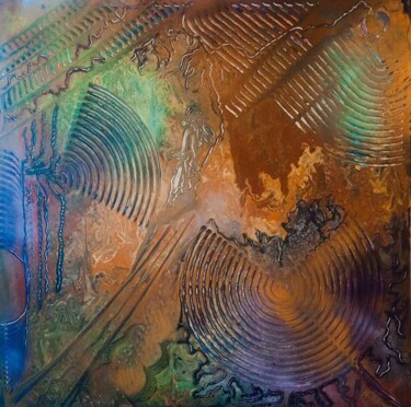 Ζωγραφική με τίτλο "Vision" από Niki Goranova, Αυθεντικά έργα τέχνης, Ακρυλικό Τοποθετήθηκε στο Ξύλινο φορείο σκελετό