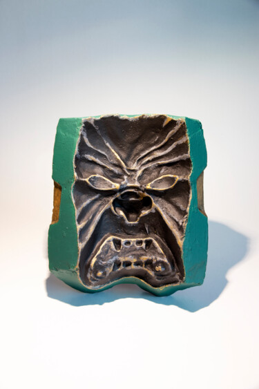 Sculpture intitulée "masque" par Nikita Nef, Œuvre d'art originale, Acrylique