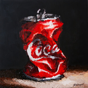 Painting titled "32 inches Coca Cola…" by Nikita Van Chagov, Original Artwork, Oil