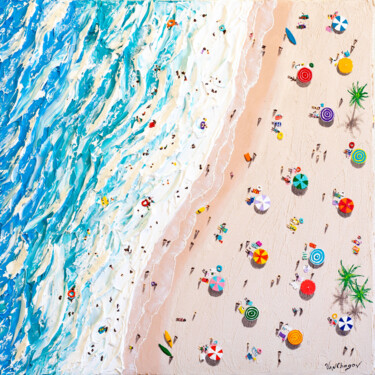 Pintura titulada "Touch the waves" por Nikita Van Chagov, Obra de arte original, Acrílico