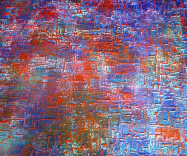 Peinture intitulée "Labyrinthe cosmique" par Nikko Kali, Œuvre d'art originale, Huile