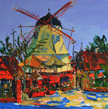 Painting titled "Solvang" by Nikol Aghababyan, Original Artwork, Oil