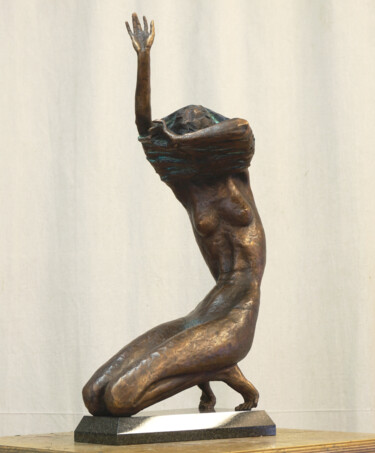 Sculpture titled "The evening" by Nikolai Shatalov, Original Artwork, Bronze