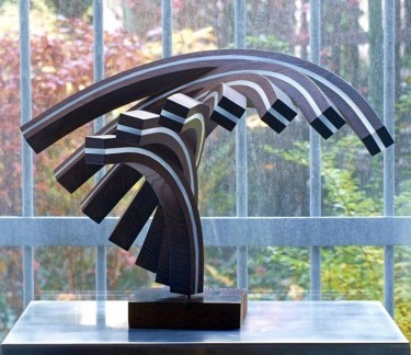 Sculpture titled "ueberwende" by Nikolaus Weiler, Original Artwork, Glass