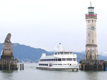 Photographie intitulée "Schief am Bodensee" par Nikolay Maruskin, Œuvre d'art originale, Photographie numérique