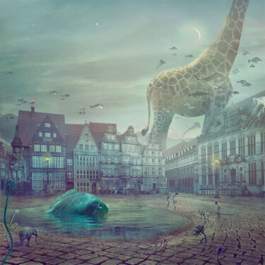 Digital Arts titled "Fish Tales" by Nikolina Petolas, Original Artwork, Manipulated Photography