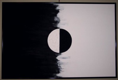 Malerei mit dem Titel "White and black" von George Nikonov, Original-Kunstwerk