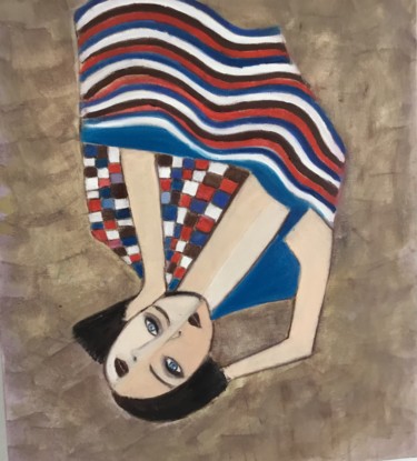 Peinture intitulée "Cubismo" par Nilda Raw, Œuvre d'art originale, Huile