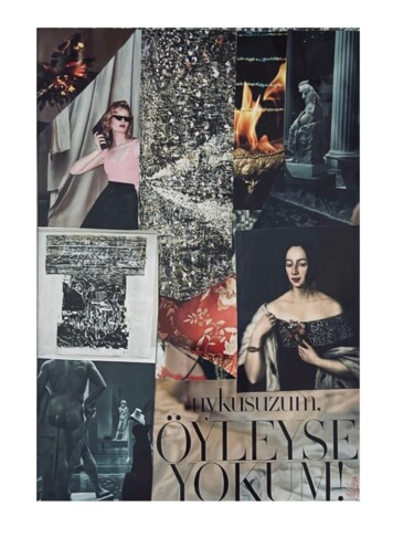 Collages titled "uykusuzum öyleyse y…" by Nilsu Bayat (nartworkll_), Original Artwork, Collages