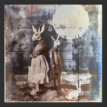 Collages intitulée "Burnout" par Nina Grighel, Œuvre d'art originale, Collages