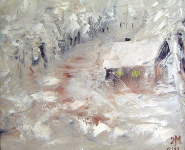Pintura intitulada ""Winter story"" por Nina Mitkova, Obras de arte originais, Óleo