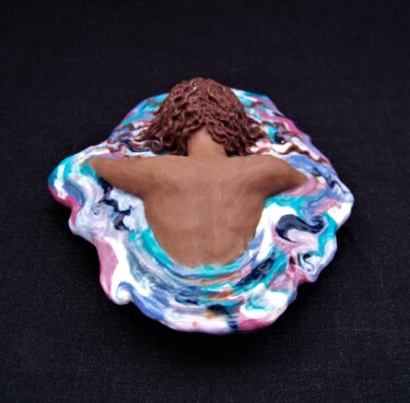 Sculpture titled "La mélasse" by Nina Seror, Original Artwork, Polymer clay