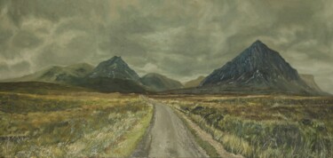 Painting titled "Glencoe Road" by Ninfa Fluida Gallery, Original Artwork, Oil