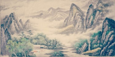 绘画 标题为“landscapes No.1” 由Yu Ning 宁宇, 原创艺术品, 颜料