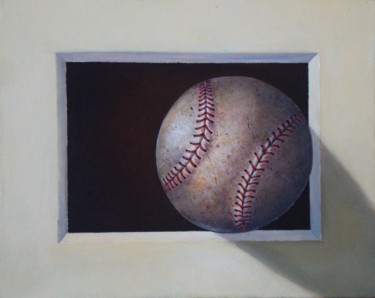 Painting titled "On the Edges" by Nino Dobrosavljevic, Original Artwork, Oil Mounted on Cardboard