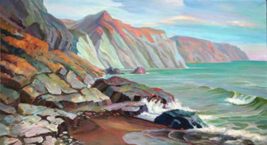 Painting titled "Море" by Aidar Galimov, Original Artwork, Oil