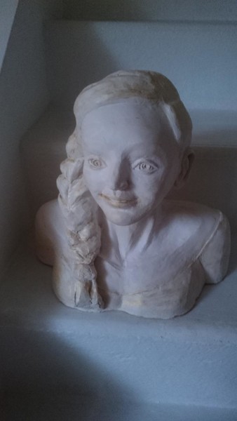 Sculpture intitulée "Marie" par Chrysanthou, Œuvre d'art originale, Argile
