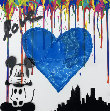 "Heart" başlıklı Tablo Nobody tarafından, Orijinal sanat, Akrilik Ahşap Sedye çerçevesi üzerine monte edilmiş