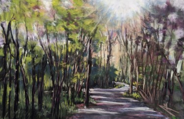 Pintura intitulada "Take the path" por Nadia Sheikh, Obras de arte originais, Pastel