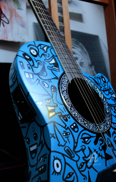 "Guitare semi acoust…" başlıklı Design Art De Noé tarafından, Orijinal sanat