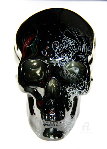 雕塑 标题为“Glossy skull” 由Art De Noé, 原创艺术品