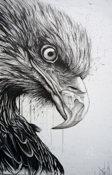 Peinture intitulée "Eagle" par Art De Noé, Œuvre d'art originale, Acrylique