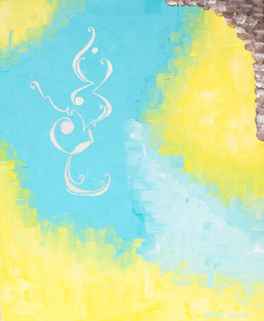 Pintura titulada "Allant joyeusement…" por Noëlie Ceyral, Obra de arte original, Acrílico Montado en Bastidor de camilla de…