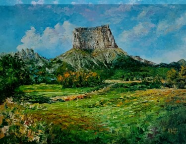 Malarstwo zatytułowany „Mont Aiguille” autorstwa Noelle Huin, Oryginalna praca, Olej