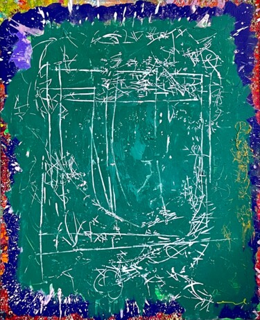 제목이 "ACRYLIQUE "LE PARFU…"인 미술작품 Norbert Engel로, 원작, 아크릴 나무 들것 프레임에 장착됨