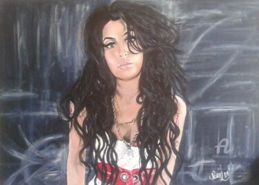 Painting titled "Amy forever" by Norel, Original Artwork, Acrylic