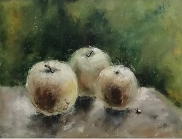 Картина под названием "The smell of apples" - Galina Kolomenskaya, Подлинное произведение искусства, Масло
