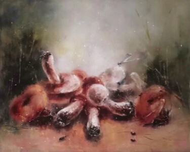 「Mushroom picking」というタイトルの絵画 Galina Kolomenskayaによって, オリジナルのアートワーク, オイル