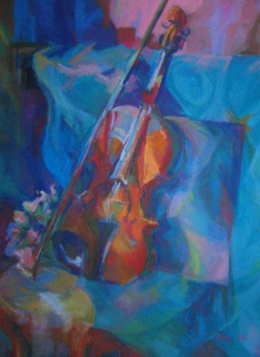 "Le violon" başlıklı Tablo Emilie Blestel tarafından, Orijinal sanat