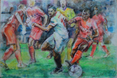 Painting titled "FIFA World Cup.jpg" by Naliya Poliksha, Original Artwork, Watercolor