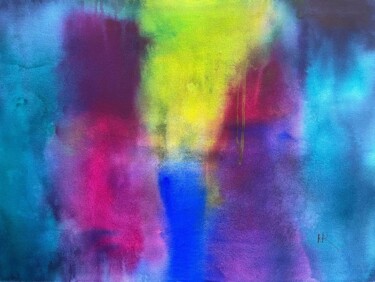 Malarstwo zatytułowany „Vibrant Connections” autorstwa Nancy Riedell, Oryginalna praca, Akwarela
