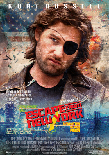 Arte digital titulada "Escape from New York" por Nuansa Art, Obra de arte original, Impresión digital