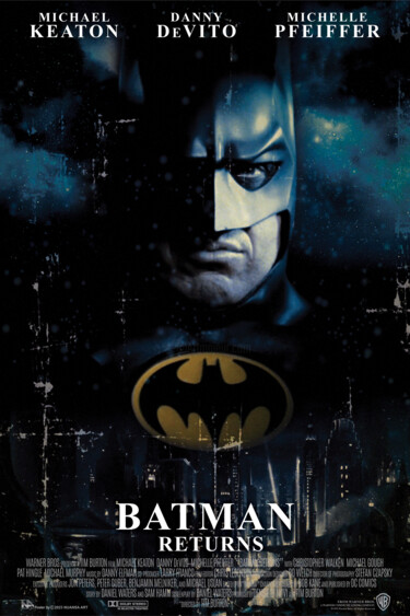 Digital Arts titled "Batman Returns.1992" by Nuansa Art, Original Artwork, 2D Digital Work