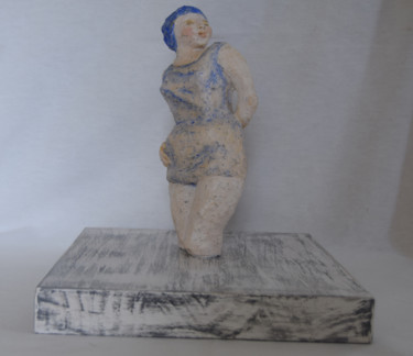 Sculptuur getiteld "bañista" door Nuriamora, Origineel Kunstwerk, Keramiek