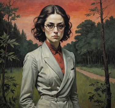 Pintura intitulada "Field Executive" por Nursultan Abildayev, Obras de arte originais, Acrílico Montado em Armação em madeira