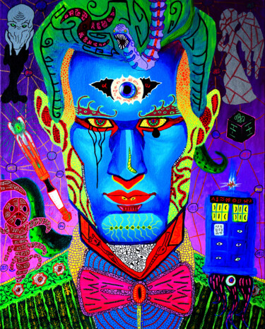 Peinture intitulée "Docteur XI" par Nyarlathotep, Œuvre d'art originale, Acrylique