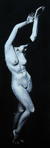 Painting titled "#6 (FIGURE SERIES #…" by Nymira Gray, Original Artwork, Acrylic