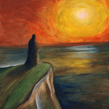 Картина под названием "Enlightment" - Anton Maliar, Подлинное произведение искусства, Масло Установлен на Деревянная рама дл…