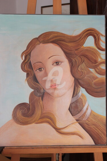 Pittura intitolato "Portrait de Venus" da Odélo, Opera d'arte originale, Acrilico