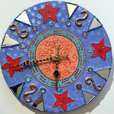 Σκίτσο με τίτλο "horloge ronde décor…" από Odile Maffone, Αυθεντικά έργα τέχνης, Αξεσουάρ