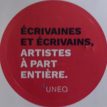 Arts numériques intitulée "Écrivain membre de…" par Odilon Talbot, Œuvre d'art originale, Image générée par l'IA