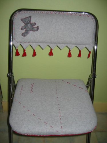 Design intitolato "chaise nounours" da Naty Kuno, Opera d'arte originale