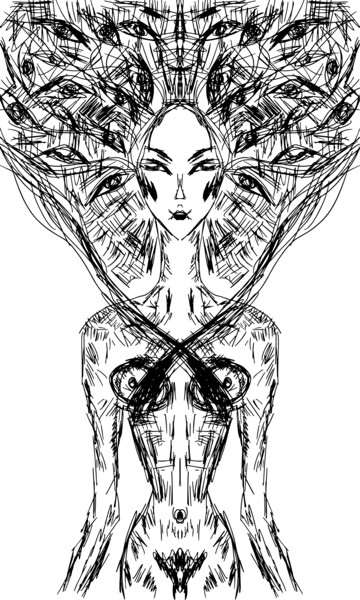 「Lilith」というタイトルのデジタルアーツ Oksana Budnichenkoによって, オリジナルのアートワーク, デジタル絵画